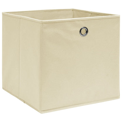 Opbergboxen 32X32X32 Cm Stof Crèmekleurig 10 Crème zonder deksels