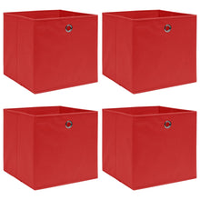 Opbergboxen 32X32X32 Cm Stof Rood 4 Rood zonder deksels