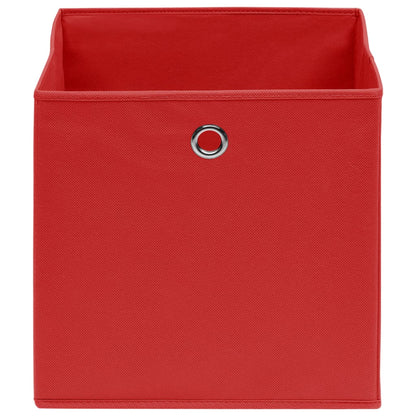 Opbergboxen 32X32X32 Cm Stof Rood 4 Rood zonder deksels