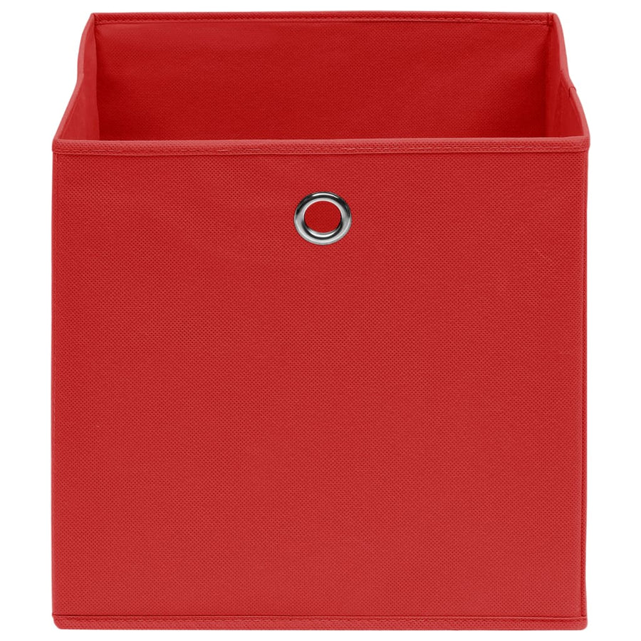 Opbergboxen 32X32X32 Cm Stof Rood 4 Rood zonder deksels