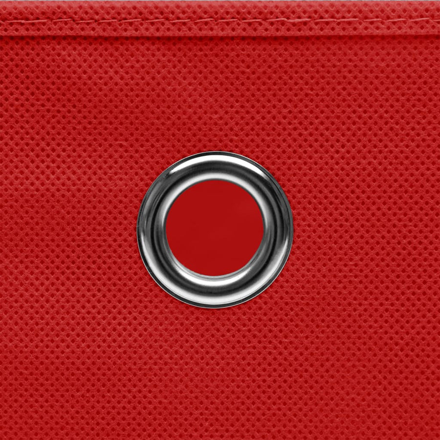 Opbergboxen 32X32X32 Cm Stof Rood 4 Rood zonder deksels