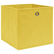 Opbergboxen 32X32X32 Cm Stof Geel 4 Geel zonder deksels