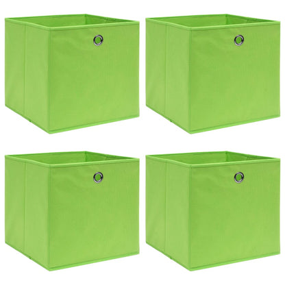 Opbergboxen 32X32X32 Cm Stof Groen 4 Groen zonder deksels
