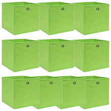 Opbergboxen 32X32X32 Cm Stof Groen 10 Groen zonder deksels