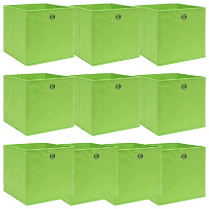 Opbergboxen 32X32X32 Cm Stof Groen 10 Groen zonder deksels