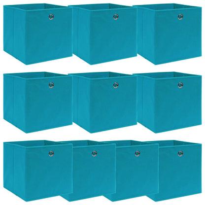 Opbergboxen 32X32X32 Cm Stof Babyblauw 10 Babyblauw zonder deksels
