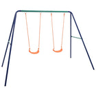 Swing set with 2 seats steel