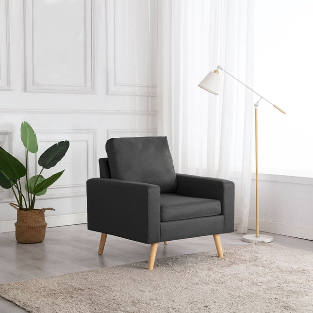 Fauteuil Stof Donkergrijs