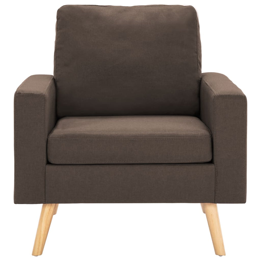Fauteuil Stof Bruin