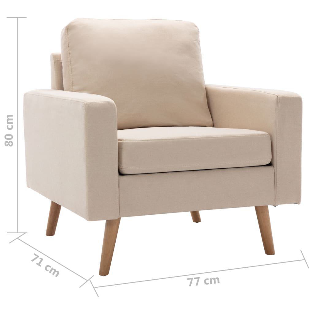 Fauteuil Stof Crème
