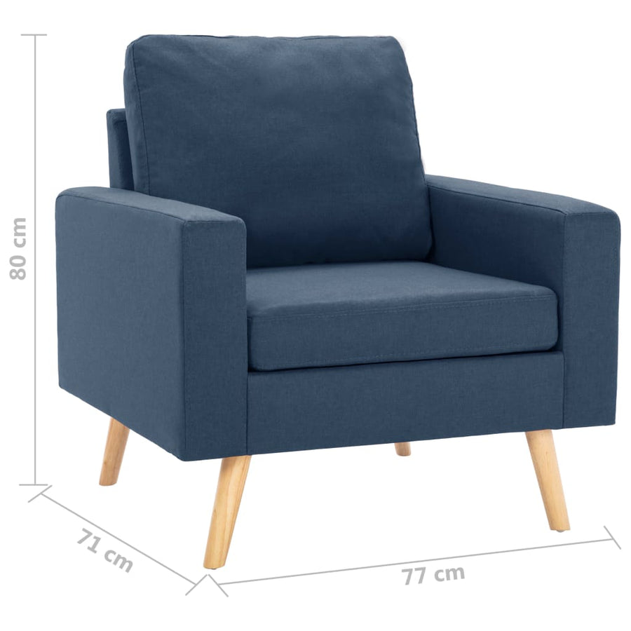 Fauteuil Stof Blauw