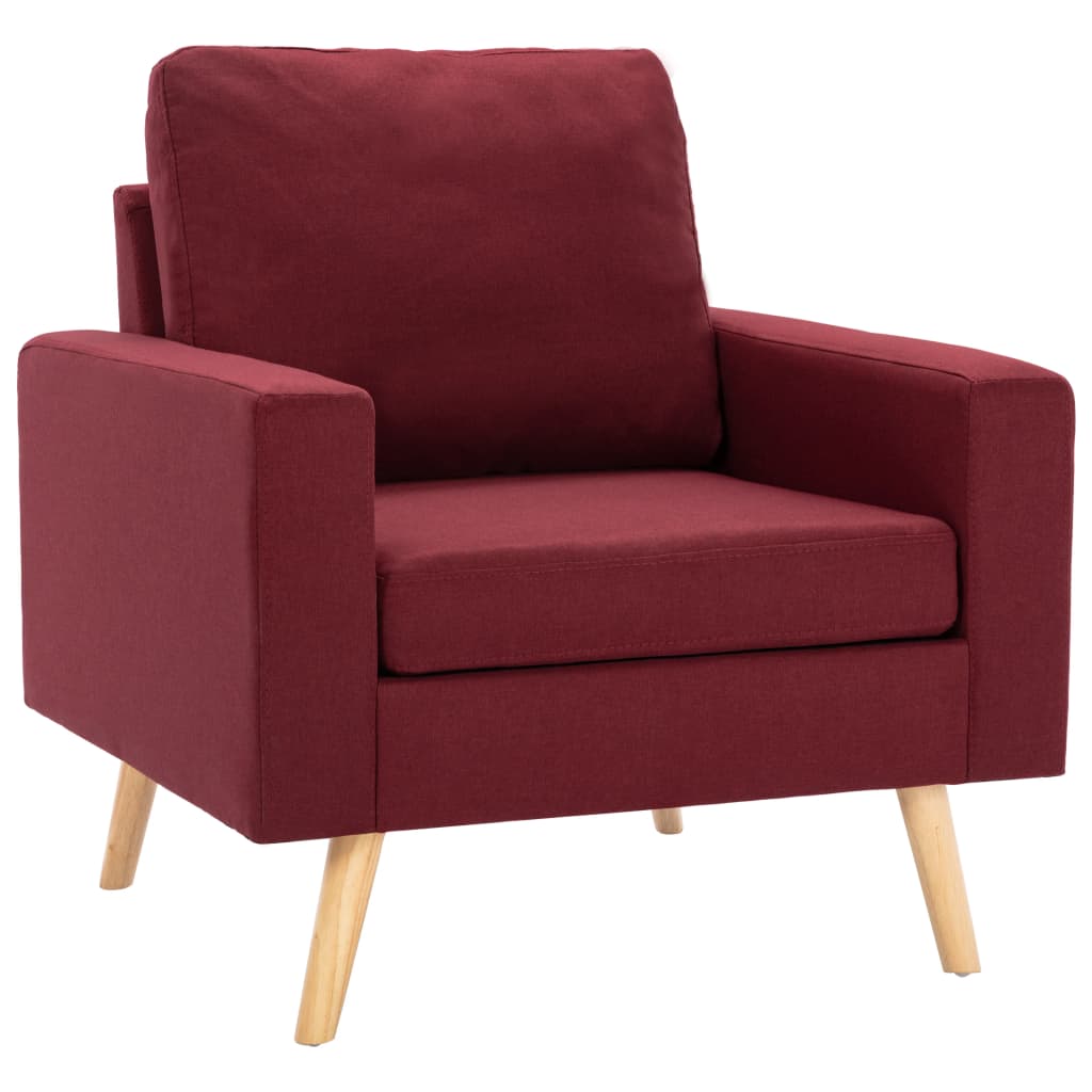 Fauteuil Stof Wijnrood
