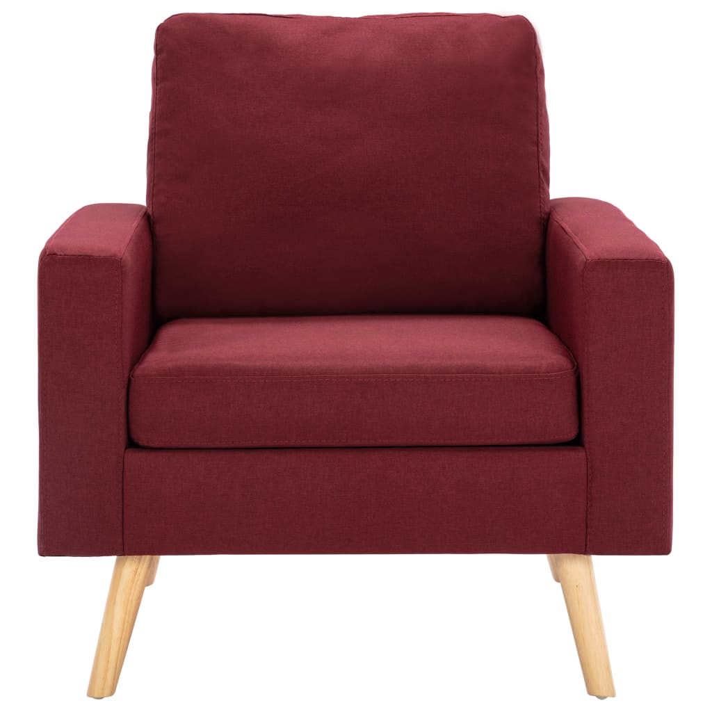 Fauteuil Stof Wijnrood