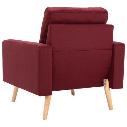 Fauteuil Stof Wijnrood