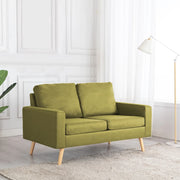 Tweezitsbank 130x76x82,5 cm groen massief grenenhout rubberwood