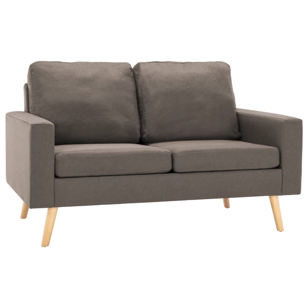 Stof Taupe Tweezitsbank