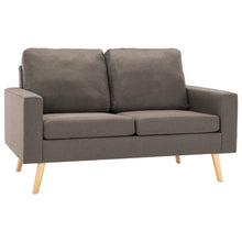 Stof Taupe Tweezitsbank