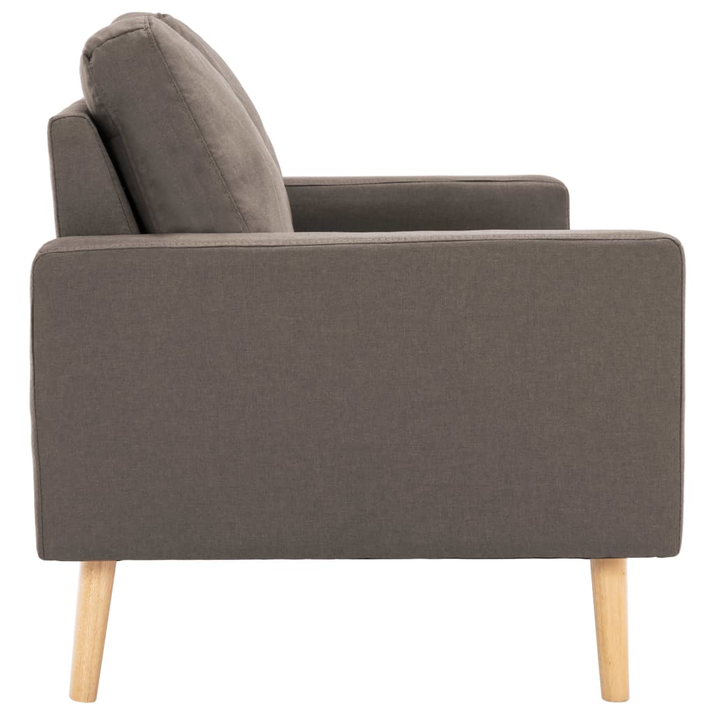 Stof Taupe Tweezitsbank
