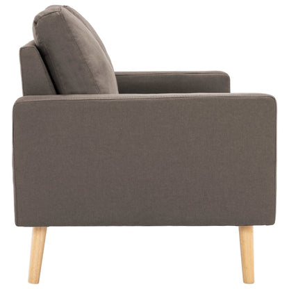 Stof Taupe Tweezitsbank
