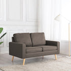 Tweezitsbank 130x76x82.5 cm stof taupe