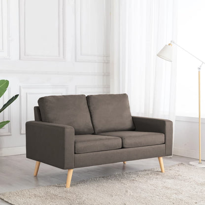 Stof Taupe Tweezitsbank
