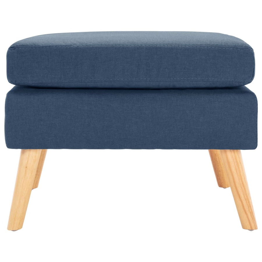 Voetenbank Stof Blauw