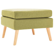 Voetenbank stof groen 54x54x43,5 cm