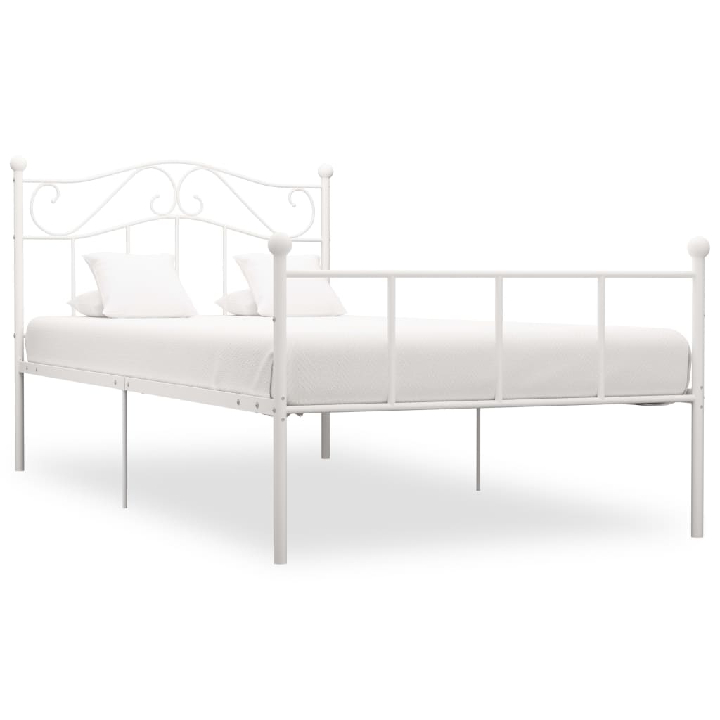 Bedframe Metaal 90 x 200 cm Wit
