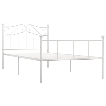Bedframe Metaal 90 x 200 cm Wit