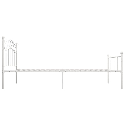Bedframe Metaal 90 x 200 cm Wit