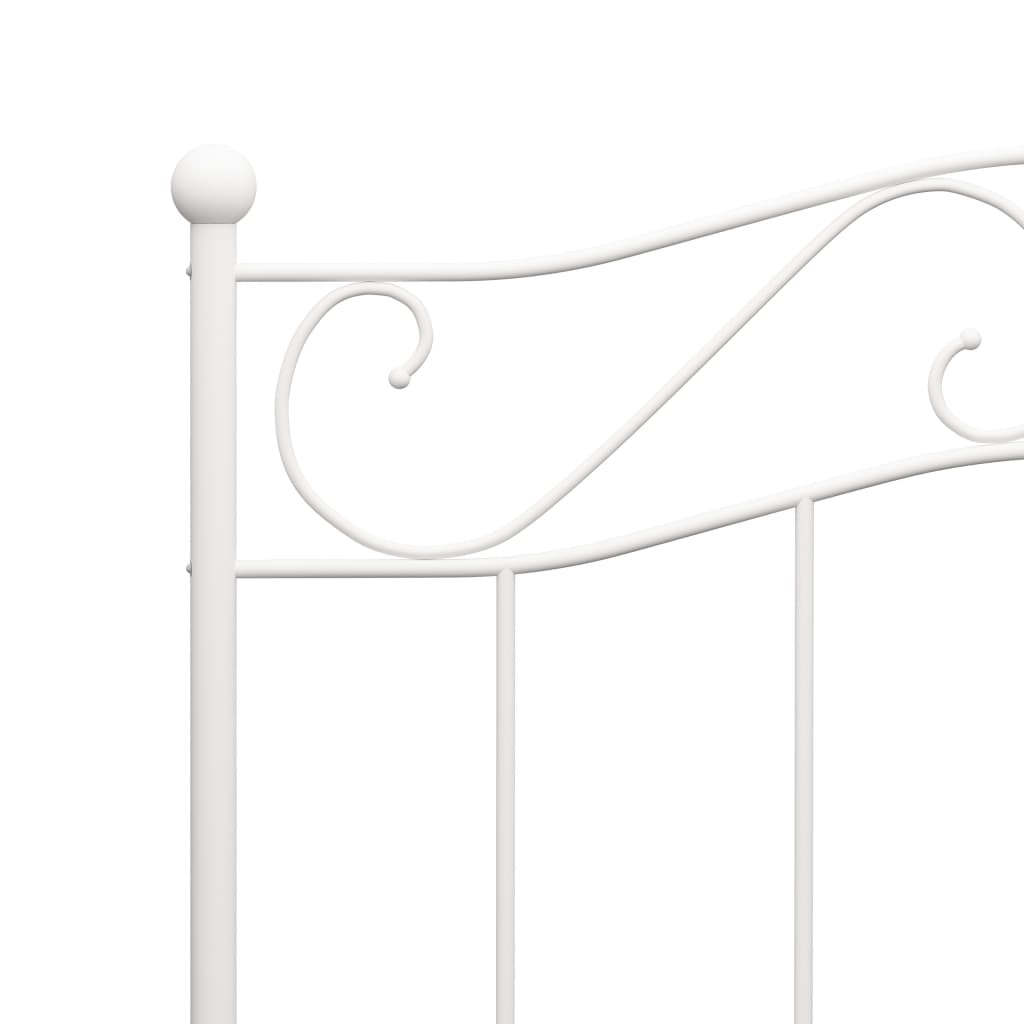 Bedframe Metaal 90 x 200 cm Wit