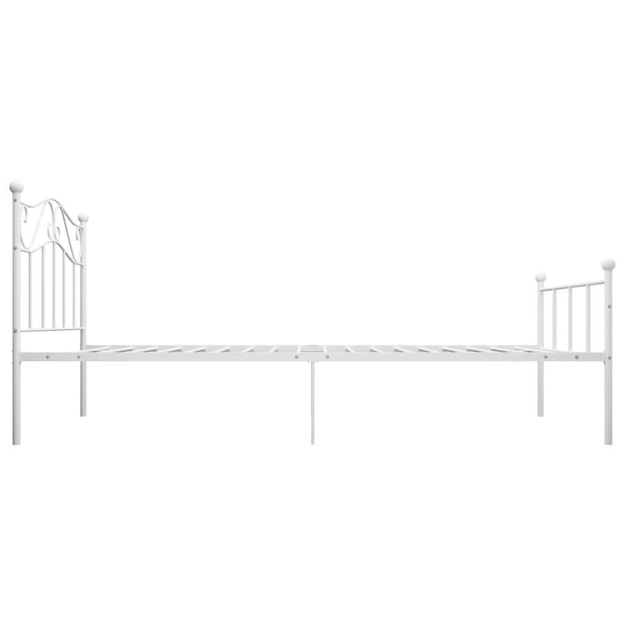 Bedframe Metaal 100 x 200 cm Wit