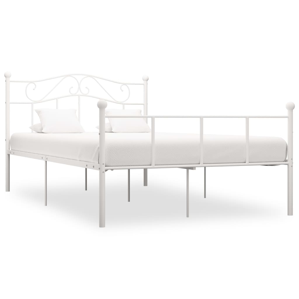 Bedframe Metaal 120 x 200 cm Wit