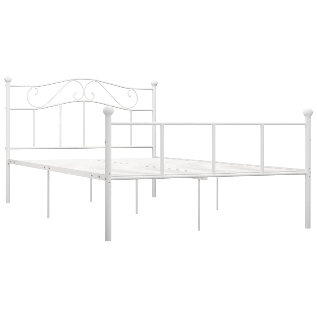 Bedframe Metaal 120 x 200 cm Wit