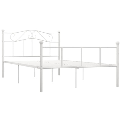 Bedframe Metaal 120 x 200 cm Wit