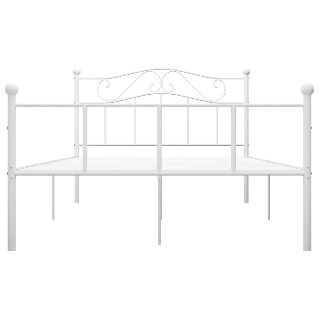 Bedframe Metaal 120 x 200 cm Wit