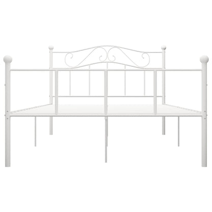 Bedframe Metaal 120 x 200 cm Wit