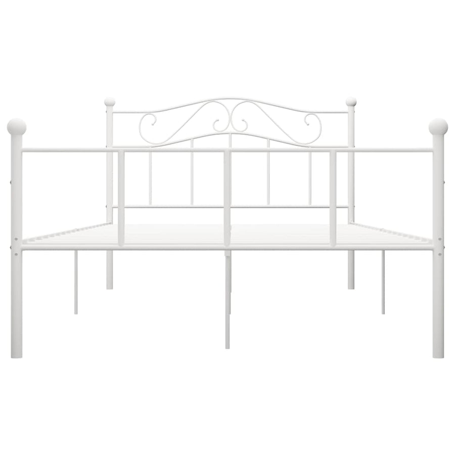 Bedframe Metaal 120 x 200 cm Wit