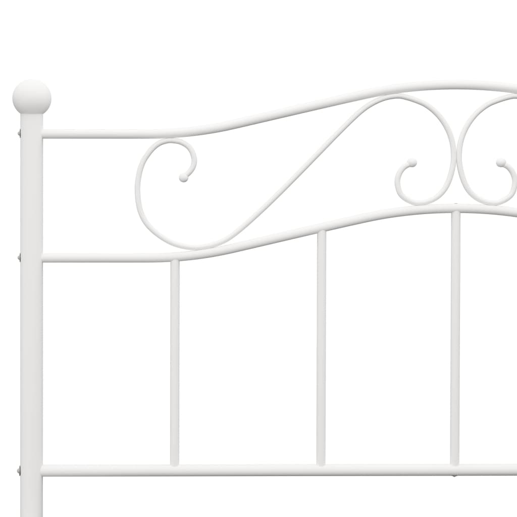 Bedframe Metaal 120 x 200 cm Wit