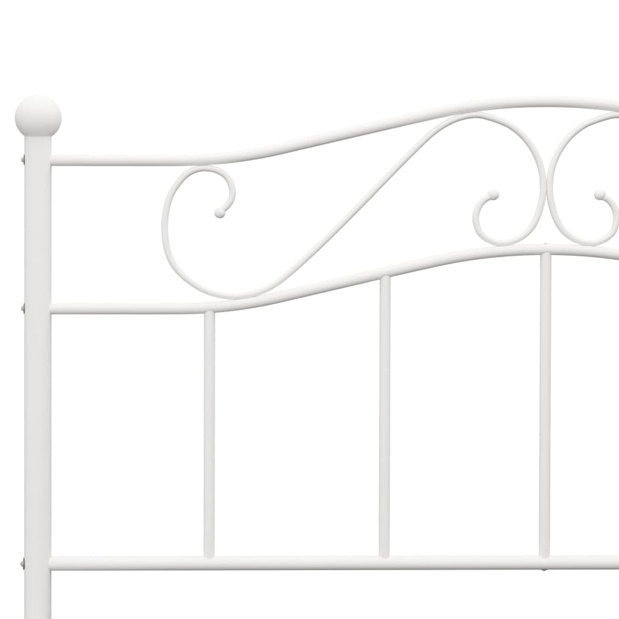 Bedframe Metaal 120 x 200 cm Wit