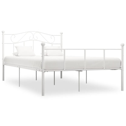 Bedframe Metaal 140 x 200 cm Wit