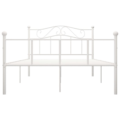 Bedframe Metaal 140 x 200 cm Wit