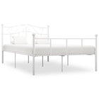 Bedframe Metaal 160 x 200 cm Wit