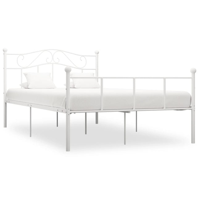 Bedframe Metaal 160 x 200 cm Wit