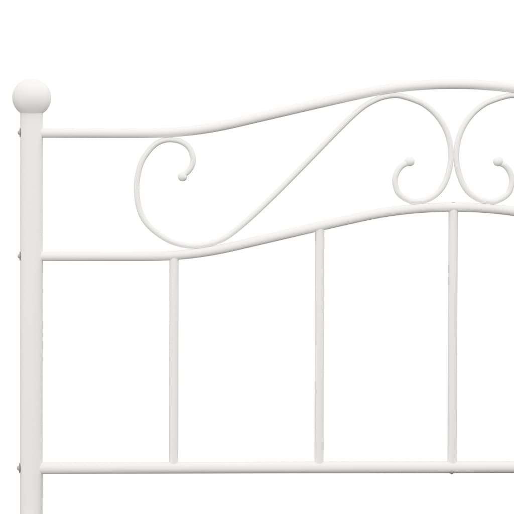 Bedframe Metaal 160 x 200 cm Wit