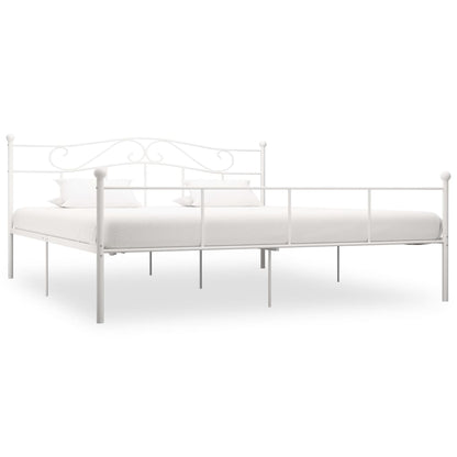 Bedframe Metaal 180 x 200 cm Wit