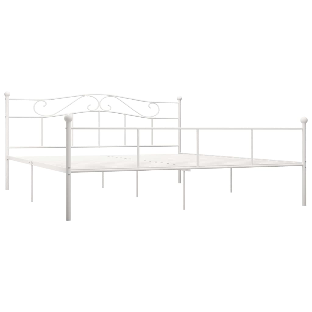 Bedframe Metaal 180 x 200 cm Wit