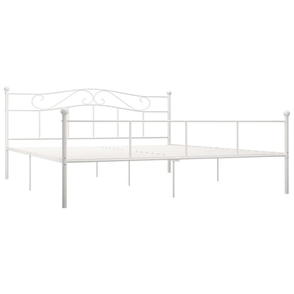 Bedframe Metaal 180 x 200 cm Wit
