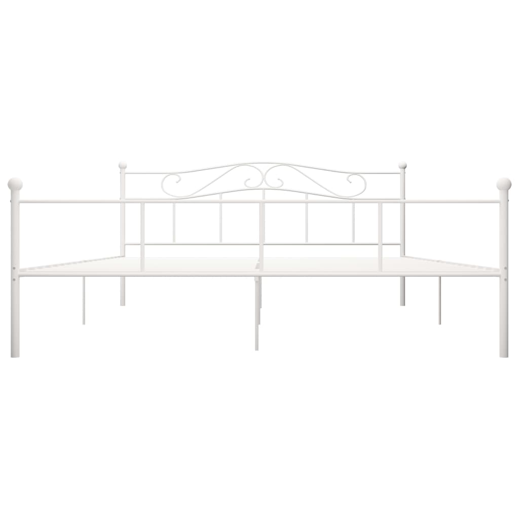 Bedframe Metaal 180 x 200 cm Wit