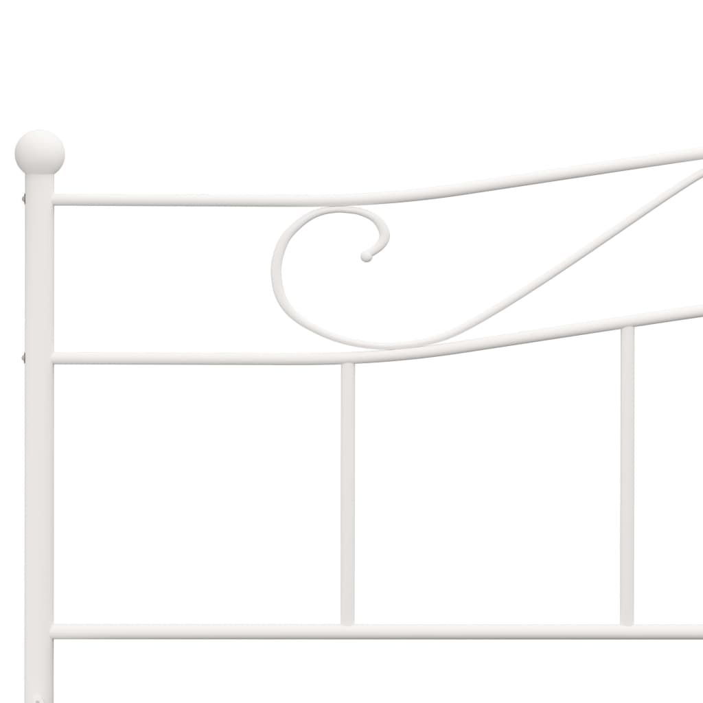 Bedframe Metaal 180 x 200 cm Wit